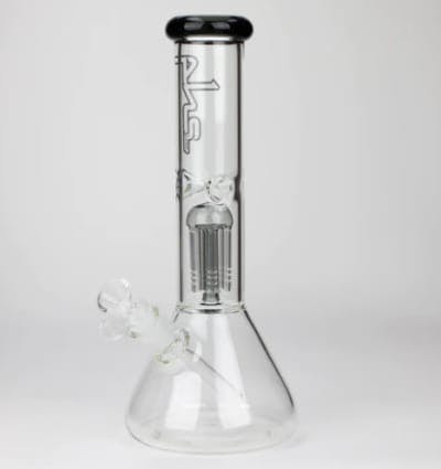 12" GLASS BEAKER BONG WITH TREE ARM PERCOLATOR - Assorted Colors