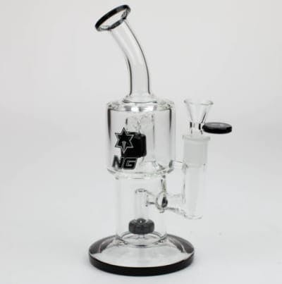 NG 8.5 INCH DOUBLE CHAMBER BUBBLER - ASSORTED COLORS